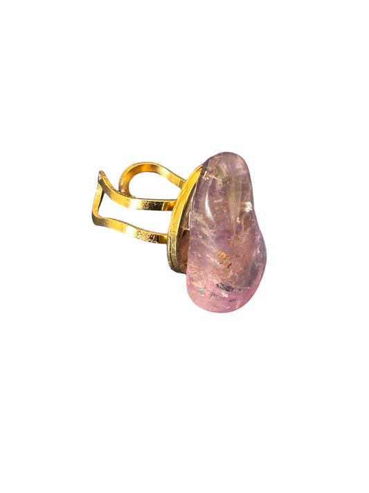 Amethyst Crystal ring